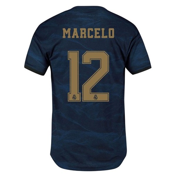 Camiseta Real Madrid NO.12 Marcelo 2ª 2019-2020 Azul